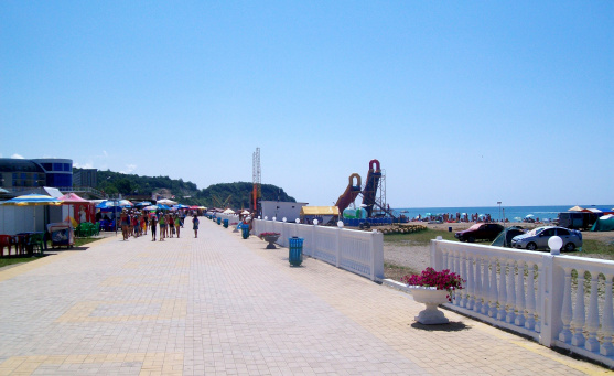Пляж села Лермонтово