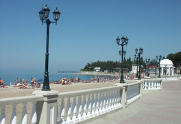 Пляж курорта Дивноморск